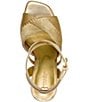 Donna Karan Brooks Strappy Metallic Sandals - Image 4