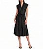 Donna Karan Button Down Midi Shirtdress - Image 1