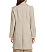 Donna Karan Cashmere Blend Notch Collar Single Breasted Reefer Coat - Image 2