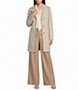 Donna Karan Cashmere Blend Notch Collar Single Breasted Reefer Coat - Image 3