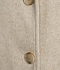 Donna Karan Cashmere Blend Notch Collar Single Breasted Reefer Coat - Image 5