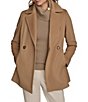 Donna Karan Cashmere Blend Notch Lapel Double Breasted Peacoat - Image 5