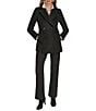 Donna Karan Cashmere Blend Notch Lapel Double Breasted Peacoat - Image 3