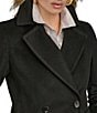 Donna Karan Cashmere Blend Notch Lapel Double Breasted Peacoat - Image 4