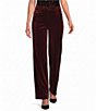 Donna Karan Classic Button Front Velvet Pants - Image 1