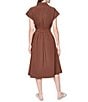 Donna Karan Collared Button Front Shirt Dress - Image 2