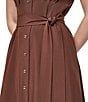 Donna Karan Collared Button Front Shirt Dress - Image 5
