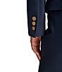 Donna Karan Collarless Gold Bar Hardware Snap Front Jacket, Color:Nightfall - Image 5