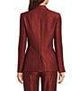 Donna Karan Coordinating Liquid Shine Notch Lapel One Button Jacket - Image 2