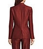 Donna Karan Coordinating Liquid Shine Notch Lapel One Button Jacket - Image 2