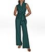 Donna Karan Coordinating Shawl Collar Wrap Vest, Color:Hudson - Image 4