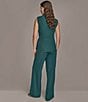 Donna Karan Coordinating Shawl Collar Wrap Vest, Color:Hudson - Image 8
