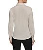Donna Karan Cotton Stretch Sateen Button Front Shirt - Image 2