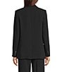 Donna Karan Crepe One button Cargo Jacket, Color:Black - Image 3