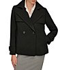 Donna Karan Crepe Short Double Breasted Trench Coat - Image 1
