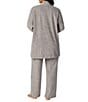 Donna Karan DKNY Plus Size Long Sleeve Stretch Fleece Pant Lounge Set - Image 2