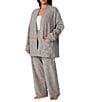 Donna Karan DKNY Plus Size Long Sleeve Stretch Fleece Pant Lounge Set - Image 3