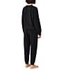 Donna Karan DNKY Solid Round Neck Long Sleeve Sweatshirt & Stretch Fleece Jogger Pajama Set - Image 2