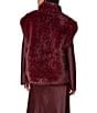 Donna Karan Faux Fur V-Neck Sleeveless Vest - Image 2