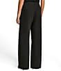 Color:Black - Image 2 - Flat Front Wide Leg Pants