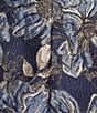 Donna Karan Floral Print Jacquard Strapless Midi Dress - Image 3