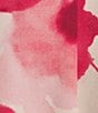 Color:Rose Quartz - Image 4 - Floral Stretch Crepe Jersey Halter Keyhole Neck Sleeveless Top