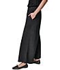 Donna Karan Four Way Stretch Knit Mid Rise Relaxed Ankle Pants - Image 3