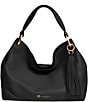 Donna Karan Glenwood Shoulder Bag, Color:Black/Gold - Image 1