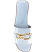 Color:Blue Frost - Image 5 - Haylen Patent Slide Sandals