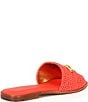 Color:Heat - Image 2 - Haylen Raffia Slide Sandals