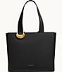 Color:Black/Gold - Image 1 - Hewlett Buckle Tote Bag