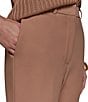 Donna Karan High Rise Flat Front Ankle Length Straight Leg Pants - Image 4