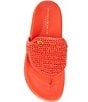 Color:Heat - Image 5 - Hira Raffia Thong Sandals
