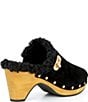 Donna Karan Idella Studded Faux Shearling Lined Clogs - Image 2