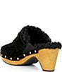 Donna Karan Idella Studded Faux Shearling Lined Clogs - Image 3