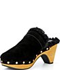 Donna Karan Idella Studded Faux Shearling Lined Clogs - Image 4