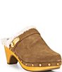 Donna Karan Idella Studded Faux Shearling Lined Clogs - Image 5