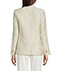 Donna Karan Jacquard Notch Lapel 1 Button Jacket - Image 2