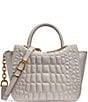 Donna Karan Jericho Leather Quilted Crossbody Tote Bag, Color:Sand - Image 1