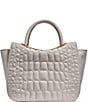 Donna Karan Jericho Leather Quilted Crossbody Tote Bag, Color:Sand - Image 2