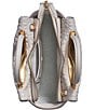 Donna Karan Jericho Leather Quilted Crossbody Tote Bag, Color:Sand - Image 3