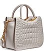 Donna Karan Jericho Leather Quilted Crossbody Tote Bag, Color:Sand - Image 4