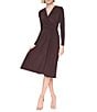 Donna Karan Jersey Wrap Midi Dress - Image 1