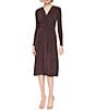 Donna Karan Jersey Wrap Midi Dress - Image 4