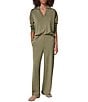 Donna Karan Jet Setter Mid Rise Pin Tuck Wide Leg Pull-On Pants - Image 4