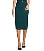 Donna Karan Knit Midi Sheath Skirt, Color:Hudson - Image 1