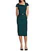 Donna Karan Knit Midi Sheath Skirt, Color:Hudson - Image 3