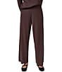 Donna Karan Knit Sweater High Rise Flat Front Wide Leg Ankle Length Pants - Image 5
