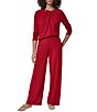 Donna Karan Knit Wide Leg Pull-On Pants - Image 3