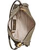 Donna Karan Large Velvet Fringe Suede Shoulder Bag - Image 3